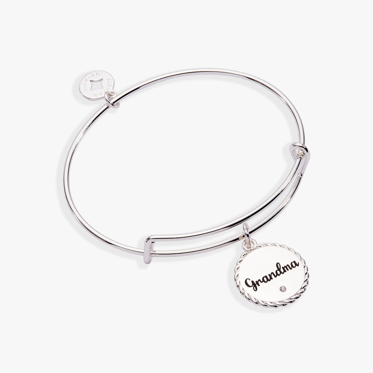 Grandma 'Wise And Warm, Her Love Feels Like Home' Charm Bangle - Willow & Luna