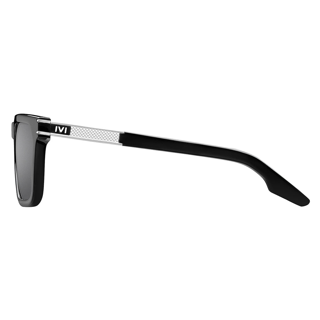 Gravitas: Polished Black - Brushed Aluminum / Grey AR Lens - Willow & Luna