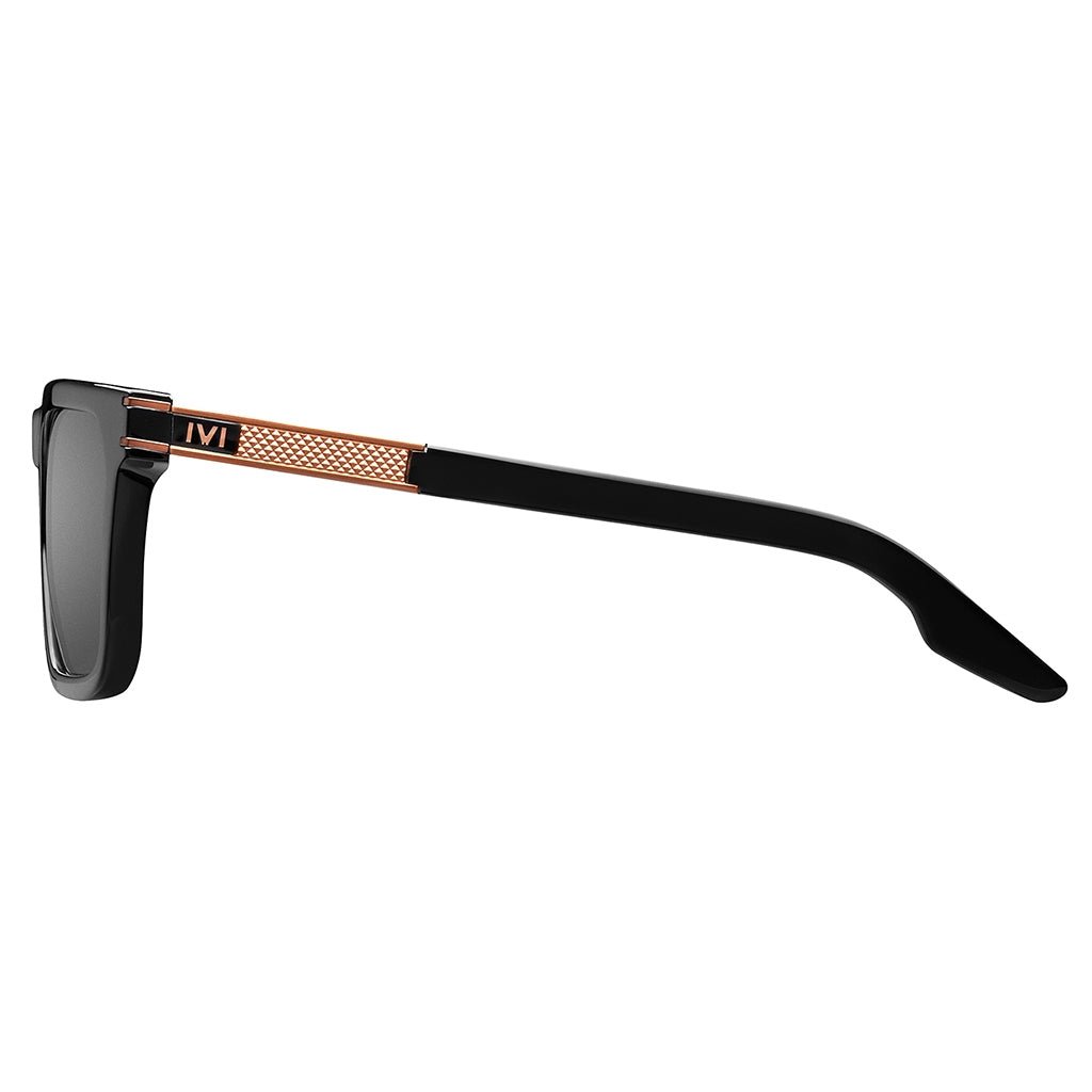 Gravitas: Polished Black & Copper / Grey AR Lens - Willow & Luna