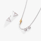 Harry Potter™ Glasses and Deathly Hallows Necklace and Earring Set, Sterling Silver - Willow & Luna