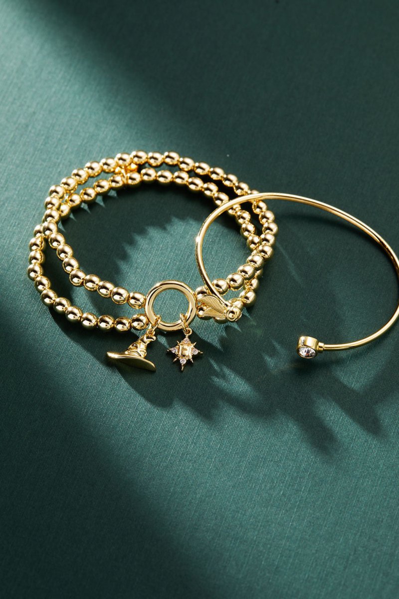 Harry Potter™ Golden Snitch + Crystal Flex Cuff - Willow & Luna