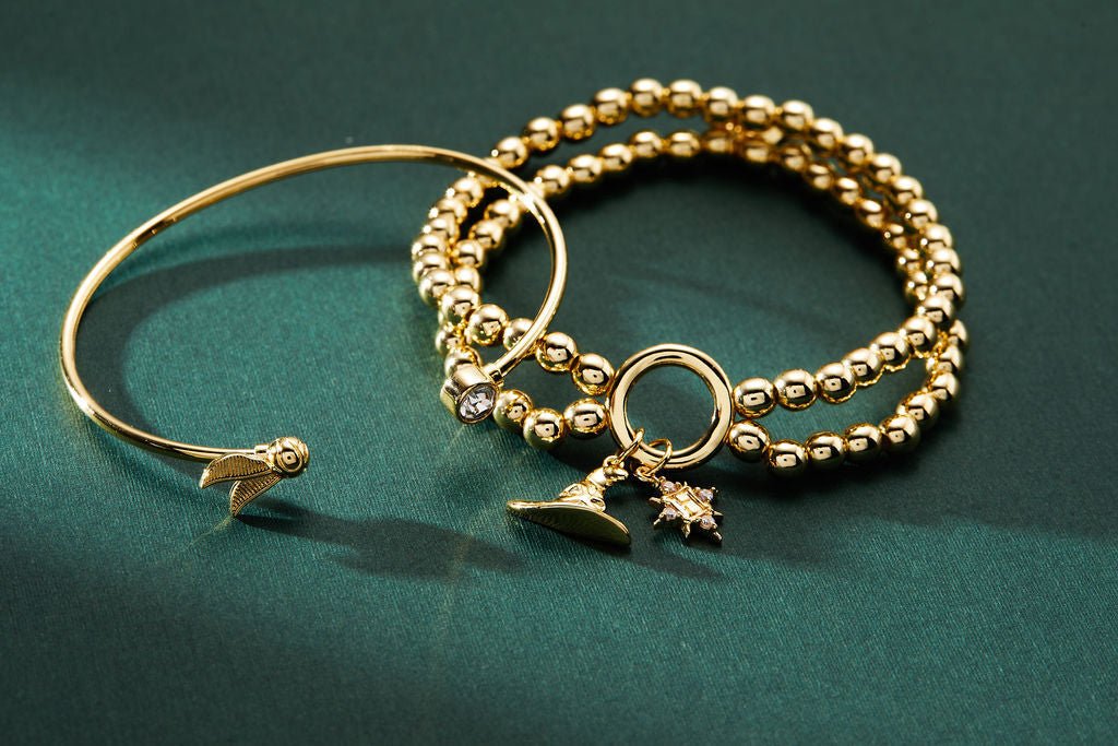 Harry Potter™ Golden Snitch + Crystal Flex Cuff - Willow & Luna