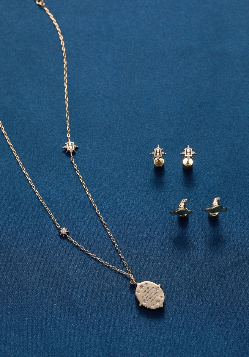 Harry Potter™ Hogwarts & Sorting Hat Earring Set of 2 - Willow & Luna