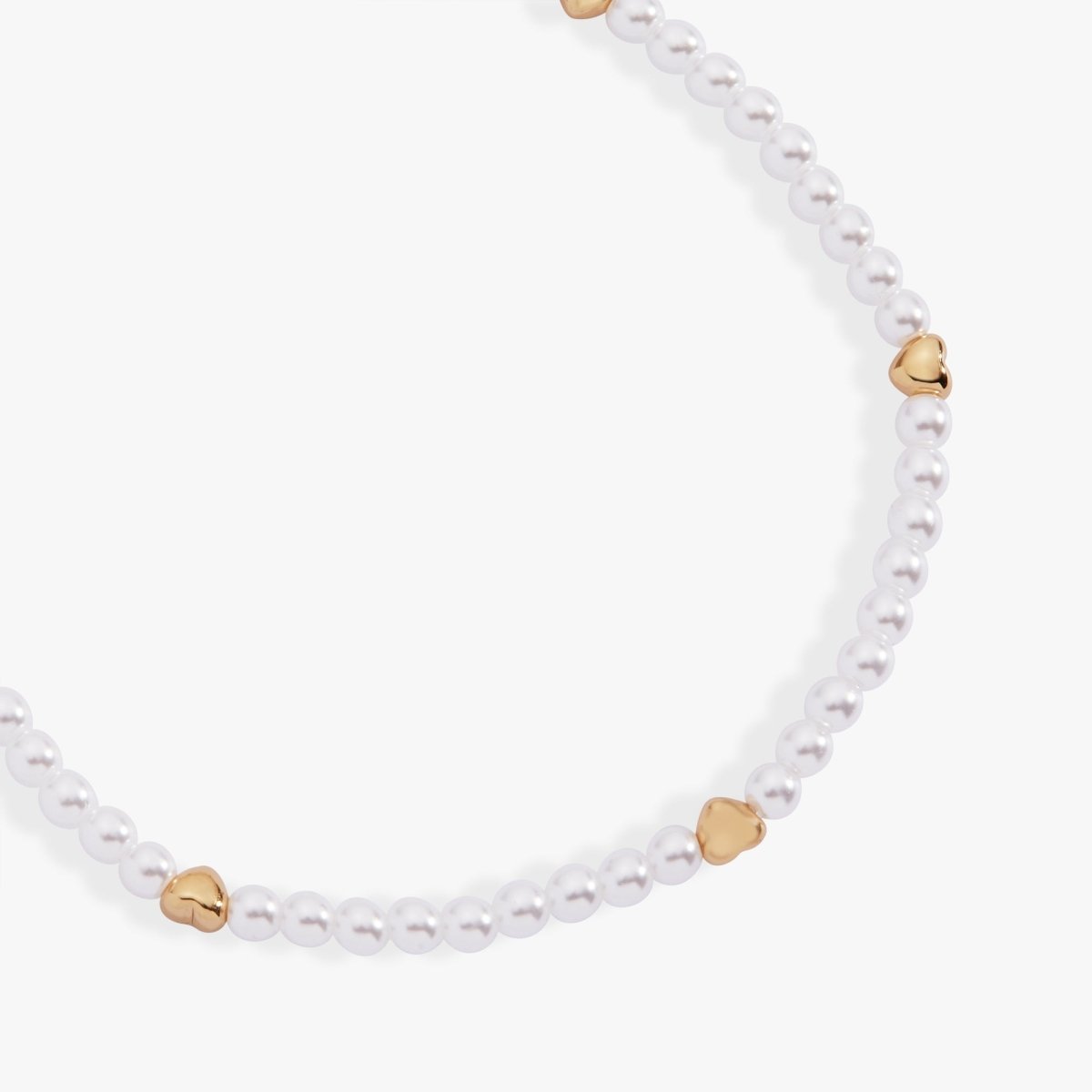 Heart and Pearl Stretch Bracelet - Willow & Luna