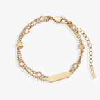 Heart Chain Double Strand Bracelet - Willow & Luna