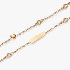 Heart Chain Double Strand Bracelet - Willow & Luna