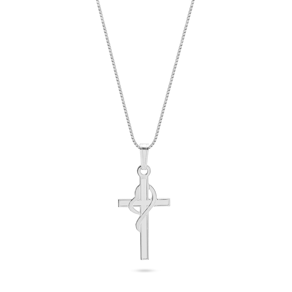 Heart Cross Necklace - Willow & Luna