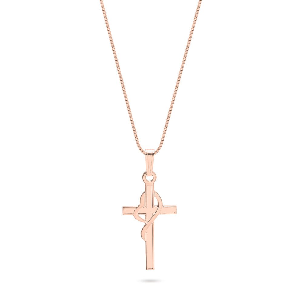 Heart Cross Necklace - Willow & Luna