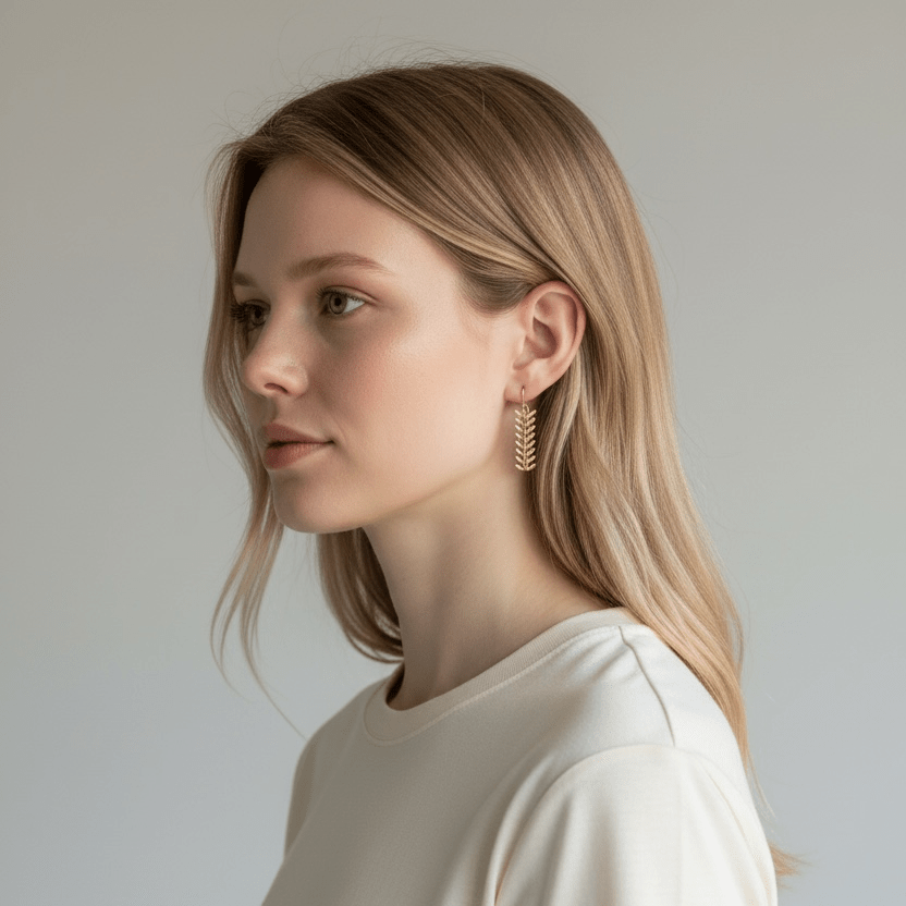 Herringbone Earrings - Willow & Luna
