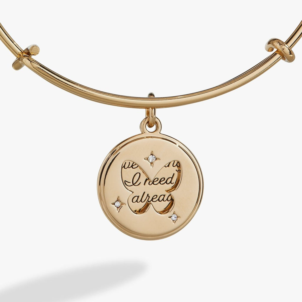 Hidden Message Butterfly Affirmation Bangle - Willow & Luna