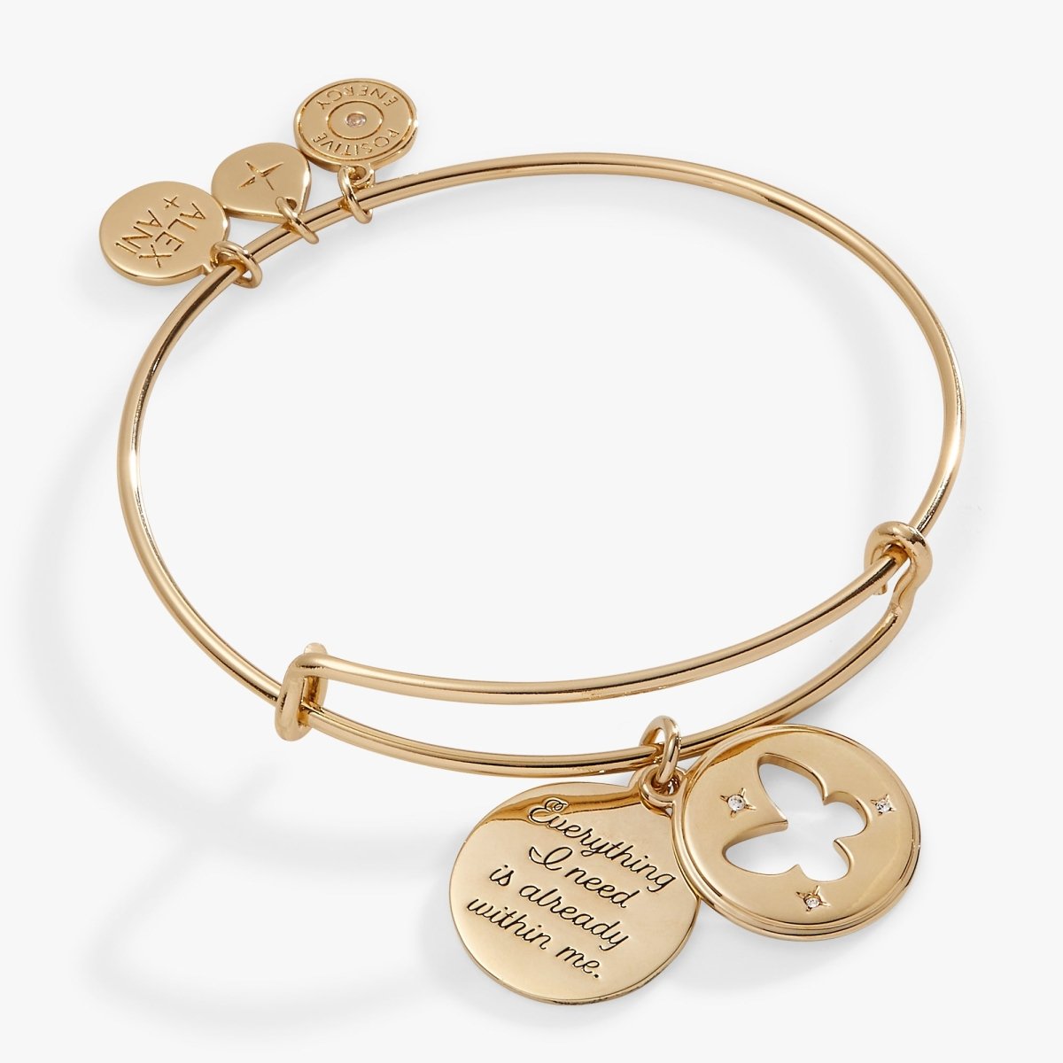 Hidden Message Butterfly Affirmation Bangle - Willow & Luna