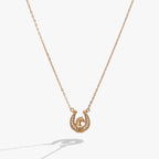 'Horse Girl At Heart' Horseshoe Necklace