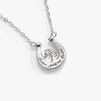 'Horse Girl At Heart' Horseshoe Necklace