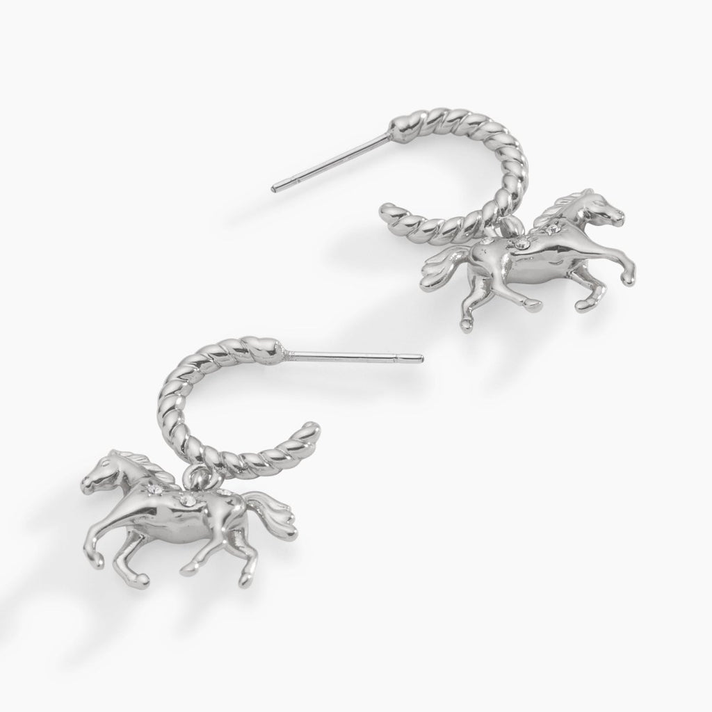 Horse Huggie Hoop Earrings - Willow & Luna