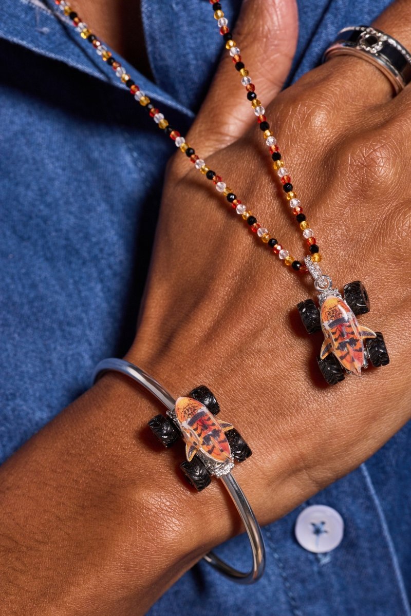 Hot Wheels™ Tiger Shark Monster Truck Moveable Cuff - Willow & Luna