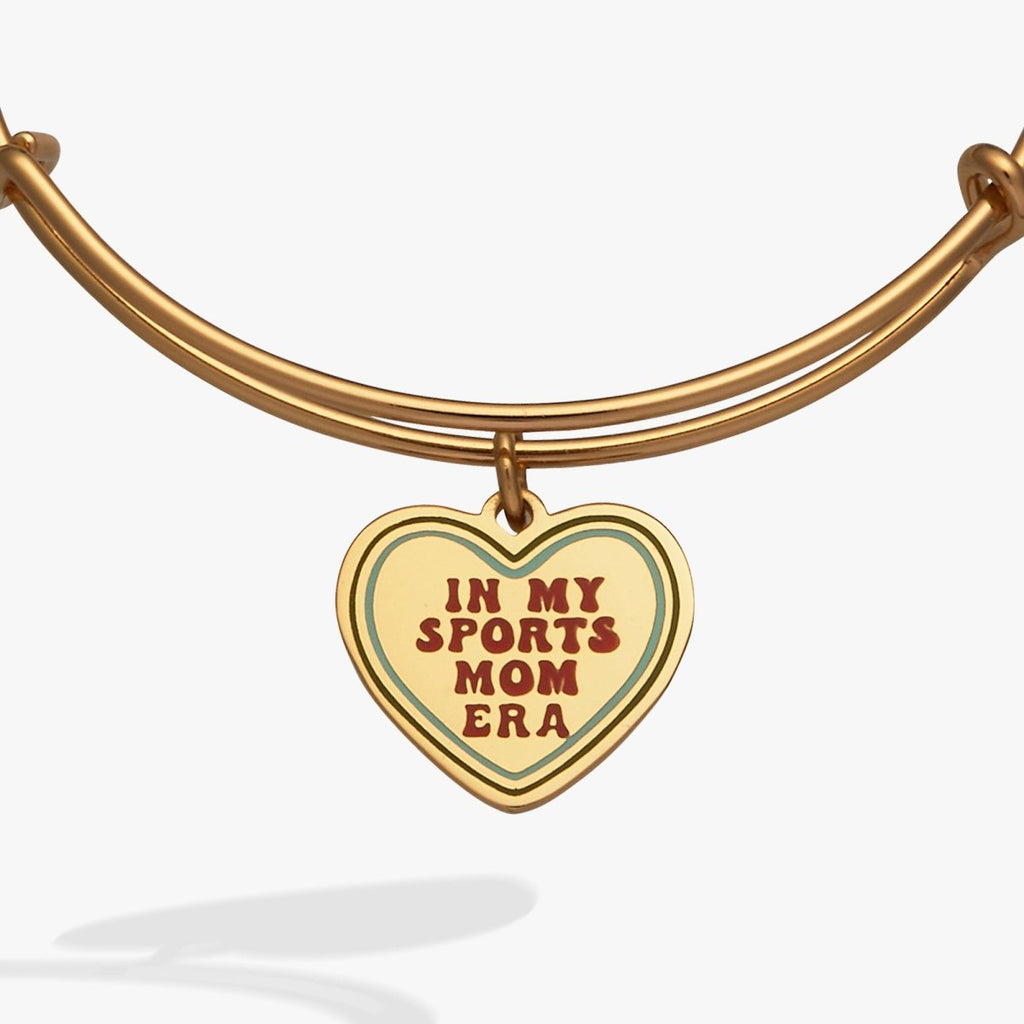 'In My Sports Mom Era' Heart' Charm Bangle - Willow & Luna