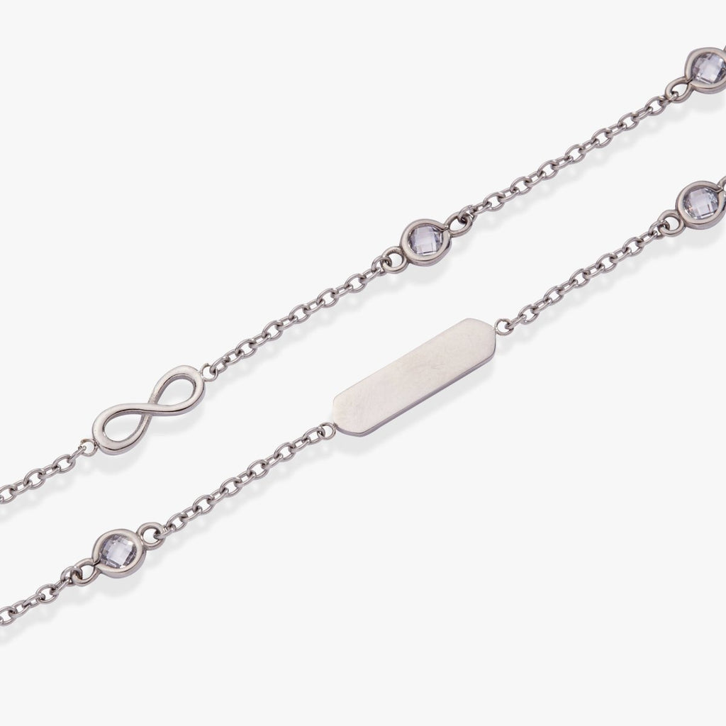 Infinity Chain Double Strand Bracelet - Willow & Luna
