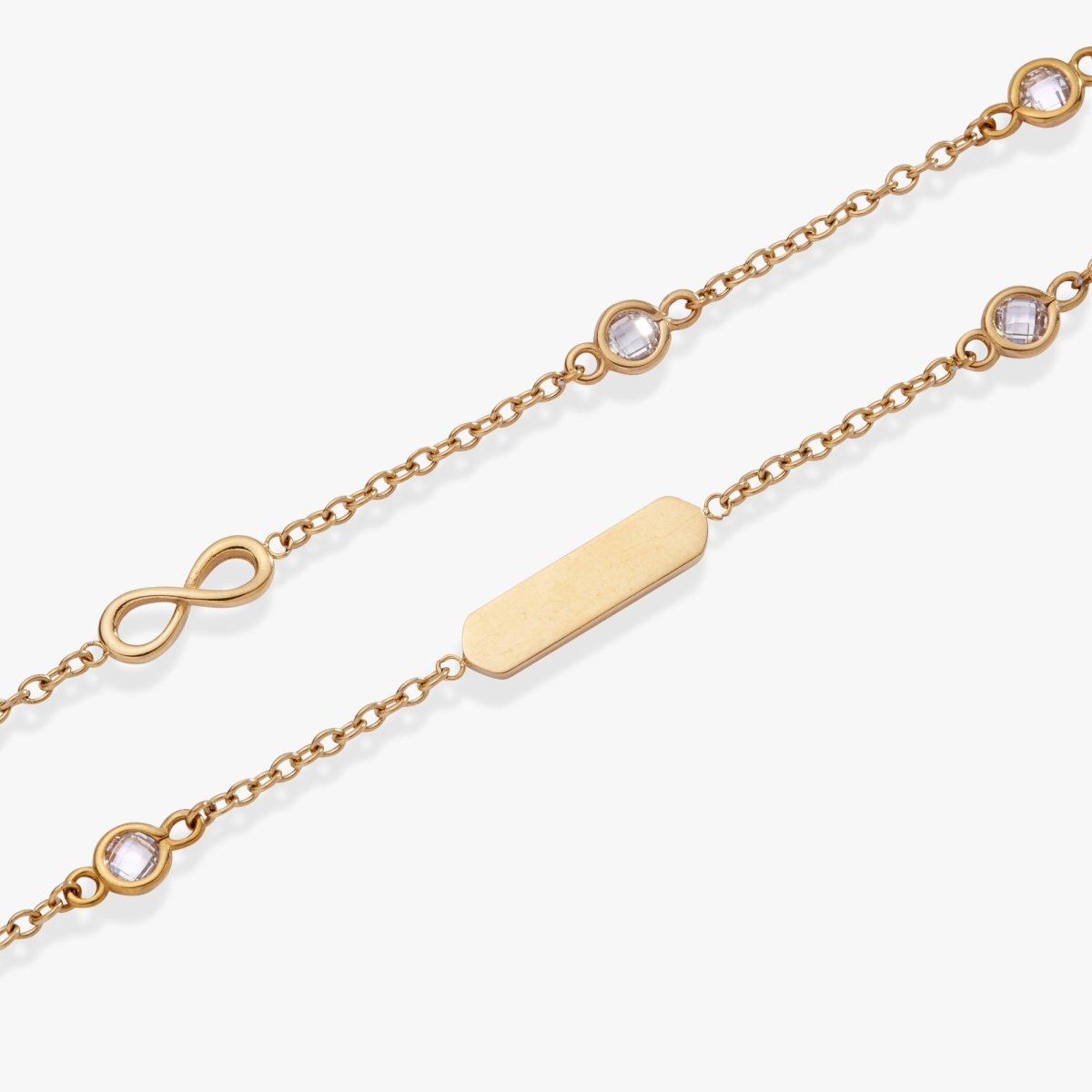 Infinity Chain Double Strand Bracelet - Willow & Luna