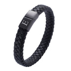 Initial Men's Black Bracelet - Willow & Luna