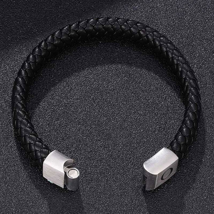 Initial Men's Black Bracelet - Willow & Luna