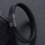 Initial Men's Black Bracelet - Willow & Luna