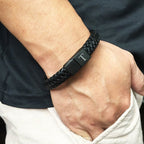 Initial Men's Black Bracelet - Willow & Luna