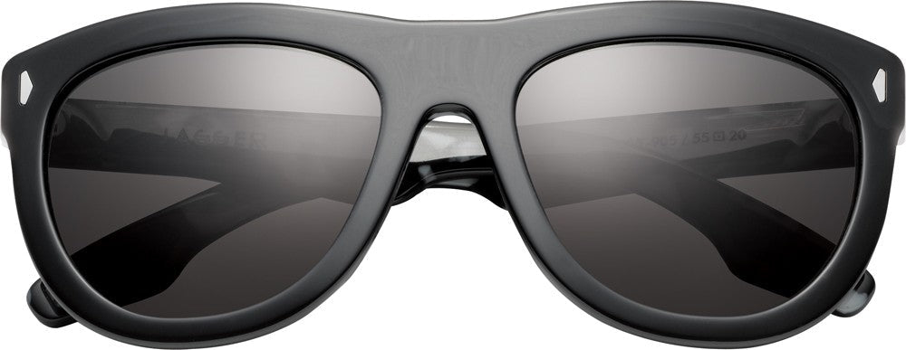 Jagger - Polished Black - Marble Stone / Grey Lens - Willow & Luna