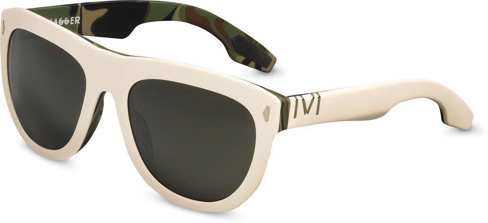 Jagger - Polished Ivory - DPM / Green Grey Lens - Willow & Luna