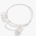 January Birthstone Charm Bangle, Scarlet