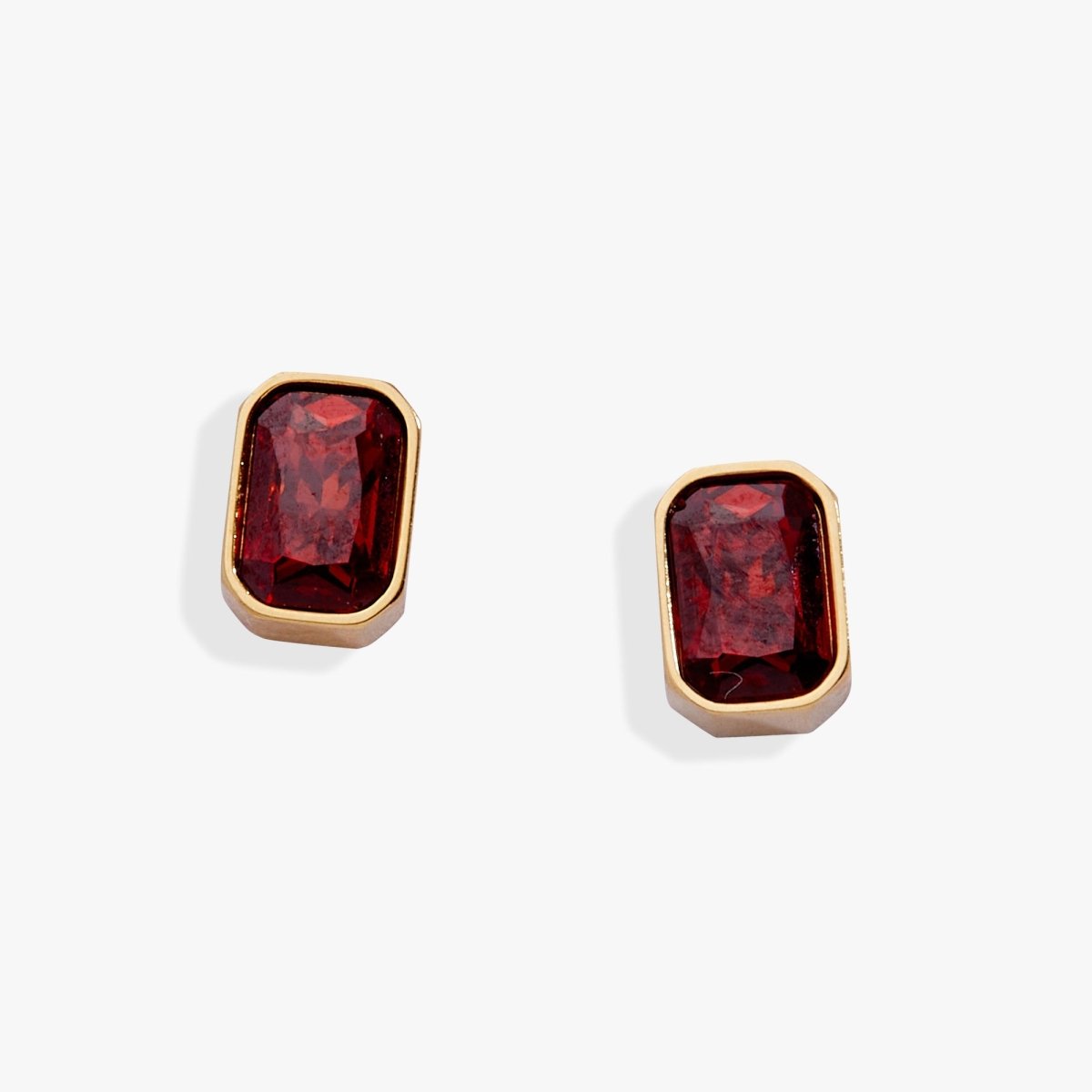 January Emerald - Cut Birthstone Stud - Willow & Luna