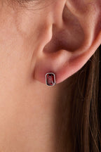 January Emerald - Cut Birthstone Stud - Willow & Luna