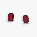 July Emerald - Cut Birthstone Stud Earrings - Willow & Luna