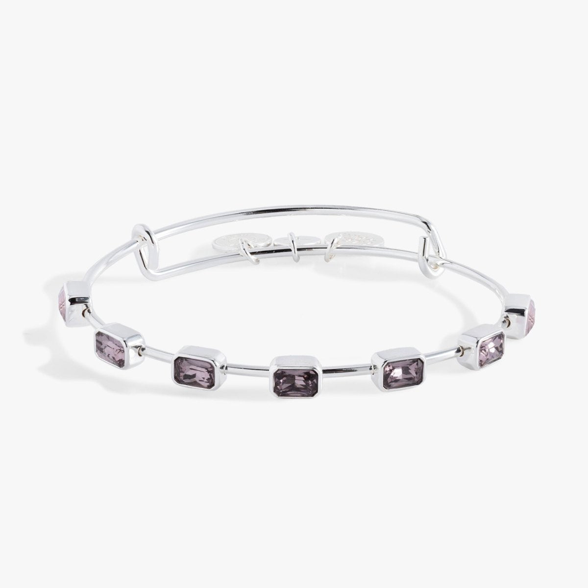 June Birthstone Emerald Cut Bangle - Willow & Luna
