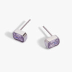 June Emerald - Cut Birthstone Stud Earrings - Willow & Luna