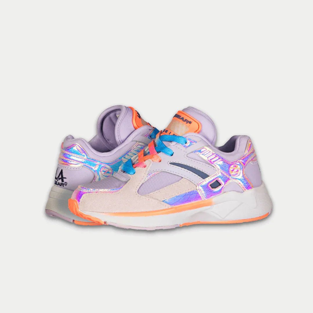 LA Gear Kids Catapult Light - Up Lowtop | Purple x Orange - Willow & Luna