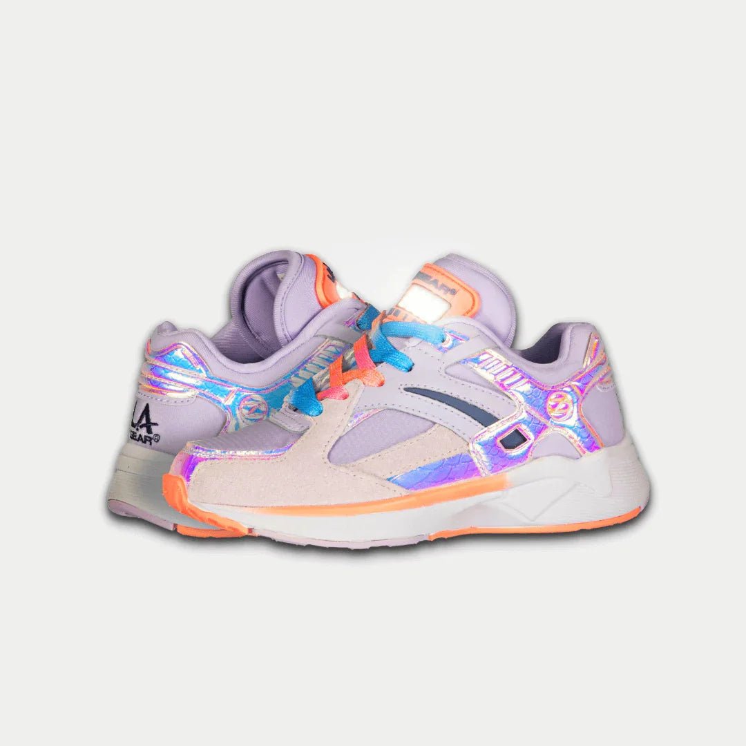 LA Gear Kids Catapult Light - Up Lowtop | Purple x Orange - Willow & Luna