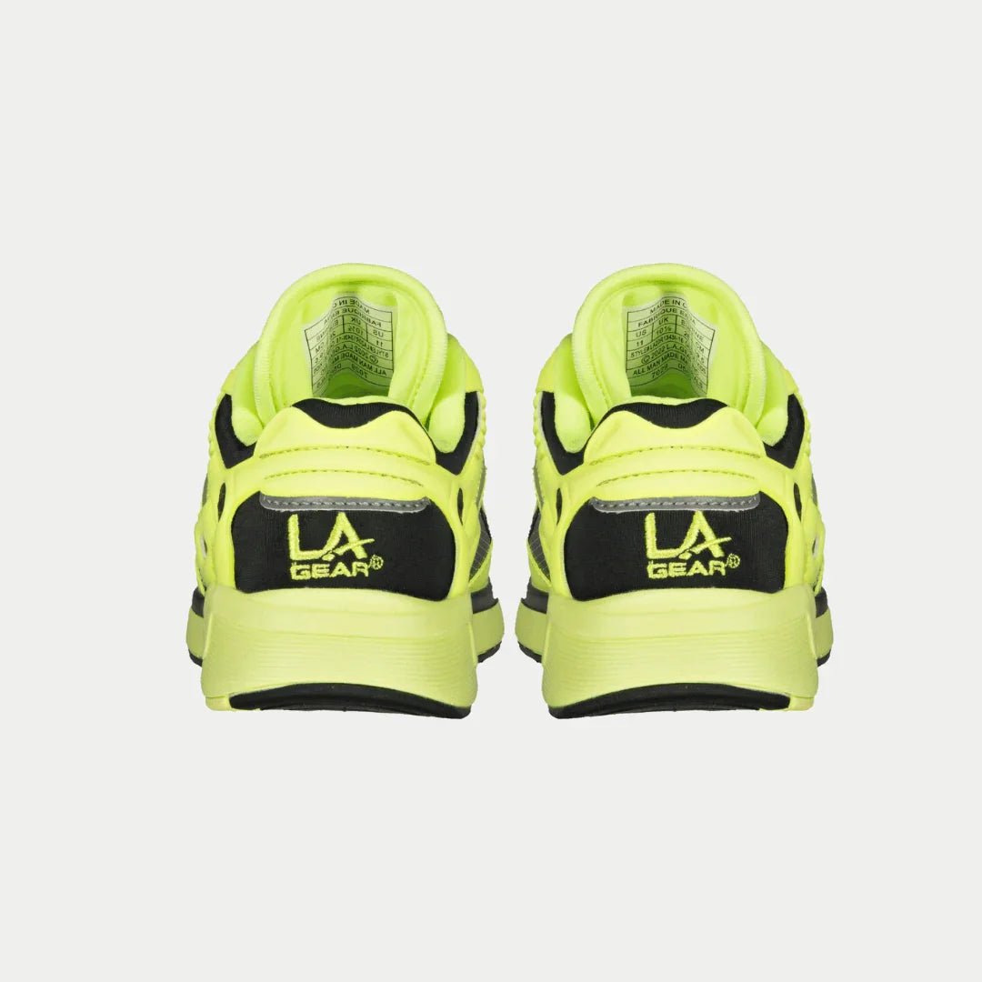 LA Gear Kids Catapult Light - Up x Glow Lowtop | Neon Yellow x Black - Willow & Luna