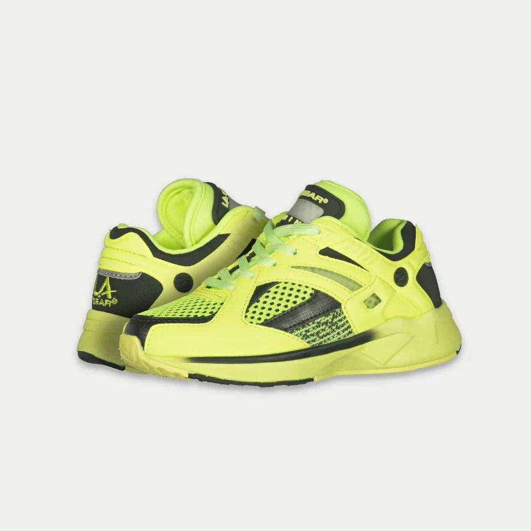 LA Gear Kids Catapult Light - Up x Glow Lowtop | Neon Yellow x Black - Willow & Luna