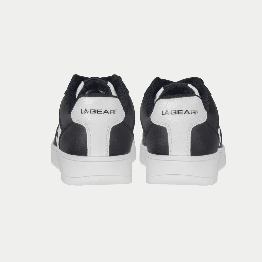LA Gear Kids Edge Lowtop | Black x White Logo - Willow & Luna