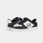 LA Gear Kids Edge Lowtop | Black x White Logo - Willow & Luna