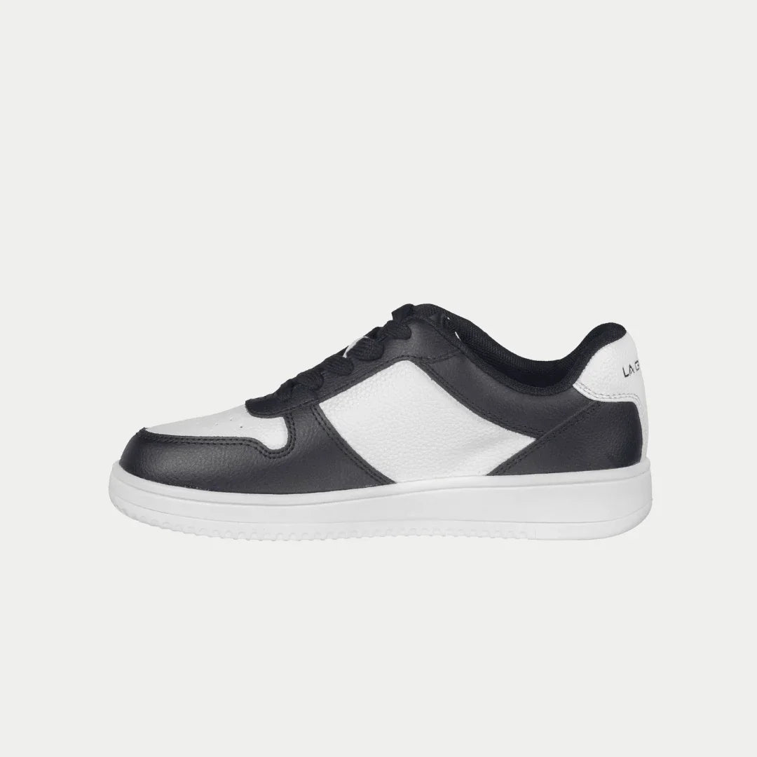 LA Gear Kids Edge Lowtop | Black x White Logo - Willow & Luna