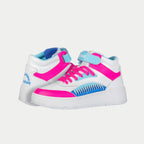 LA Gear Kids Flame Hightop | White x Pink x Blue - Willow & Luna