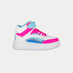 LA Gear Kids Flame Hightop | White x Pink x Blue - Willow & Luna