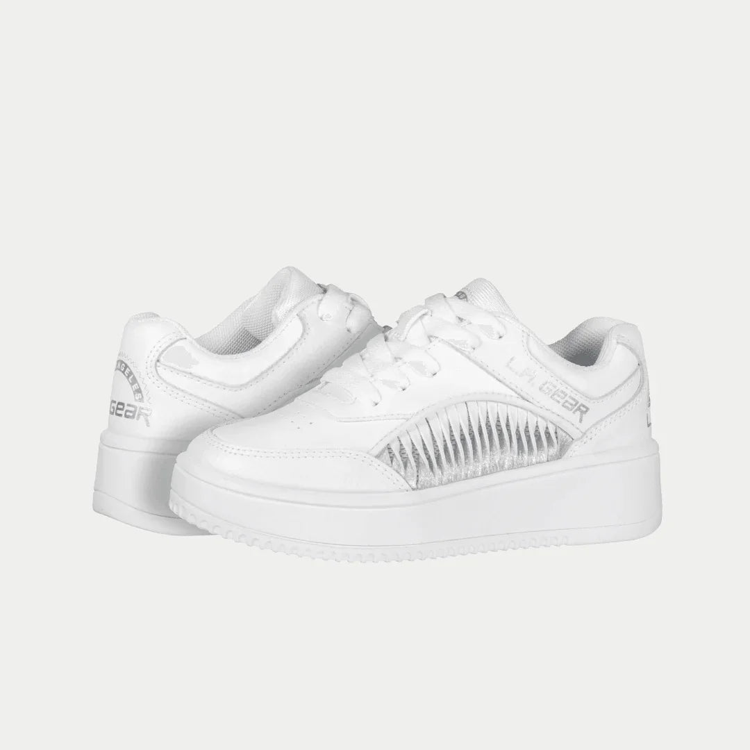 LA Gear Kids Flame Lowtop | White - Willow & Luna