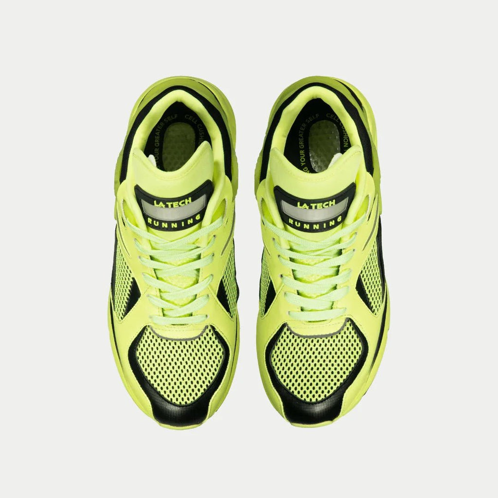LA Gear Men's Catapult Light - Up x Glow Lowtop | Neon Yellow x Black - Willow & Luna