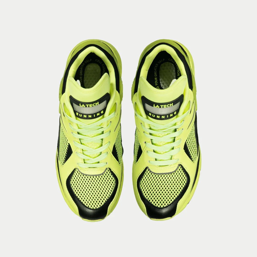 LA Gear Men's Catapult Light - Up x Glow Lowtop | Neon Yellow x Black - Willow & Luna
