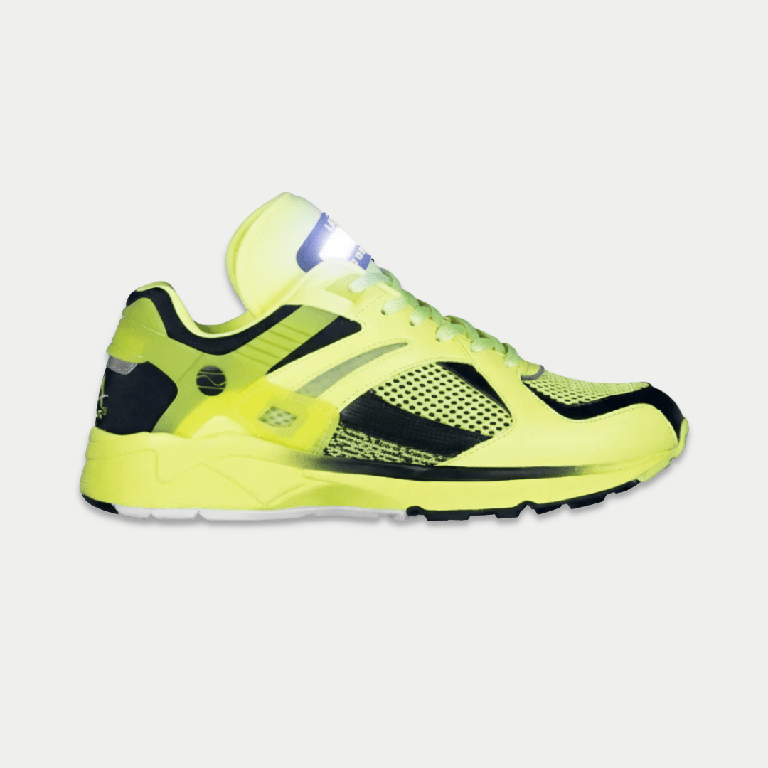 LA Gear Men's Catapult Light - Up x Glow Lowtop | Neon Yellow x Black - Willow & Luna