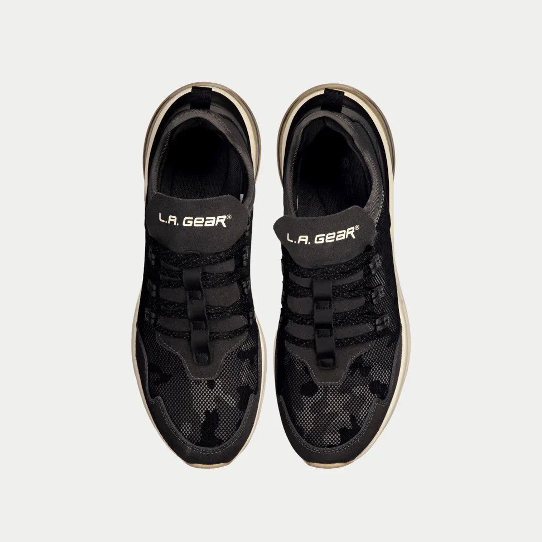 LA Gear Men’s Runyon Lowtop | Black x Gray - Willow & Luna