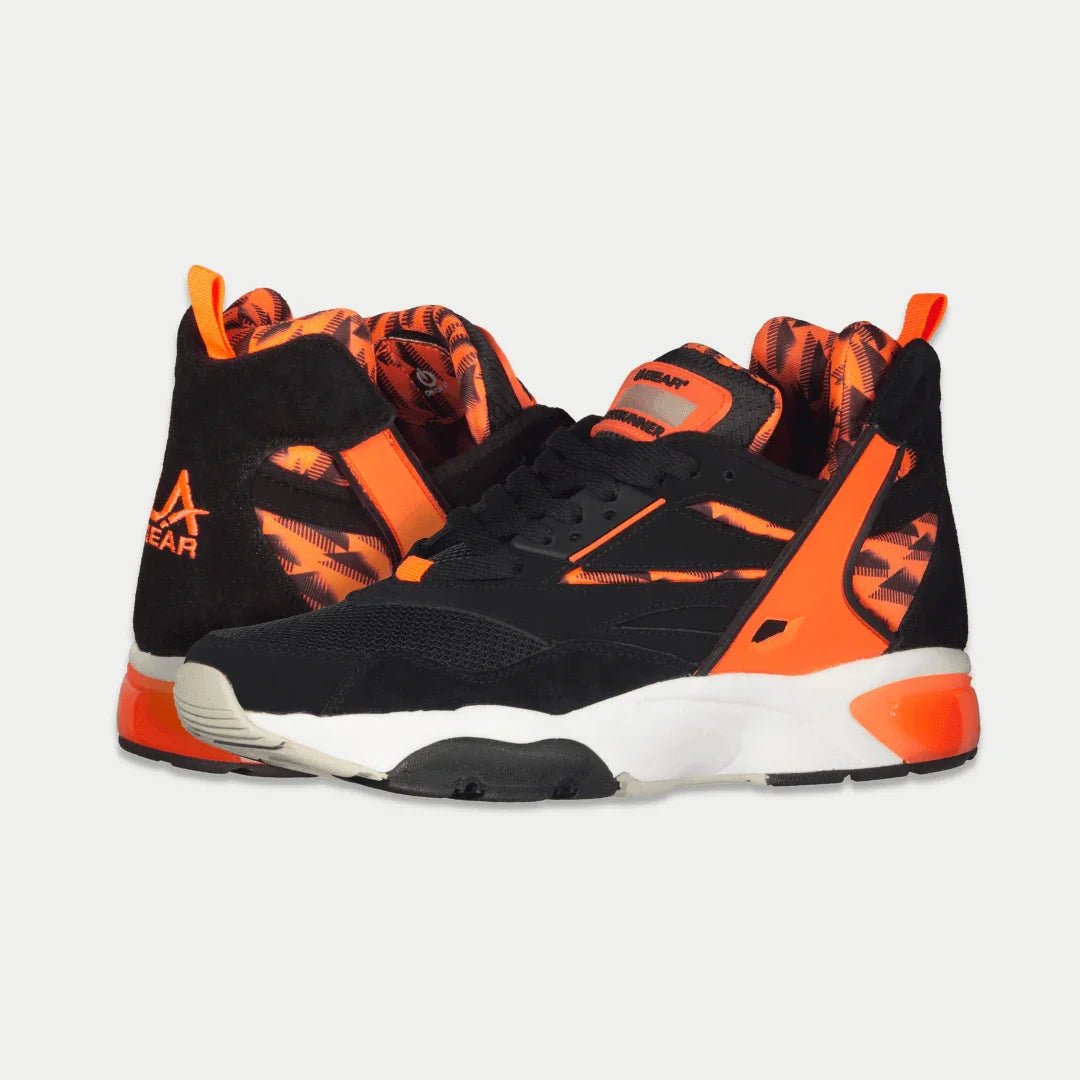 LA Gear Men's Turbo Light - Up Mid | Black x Neon Red - Willow & Luna