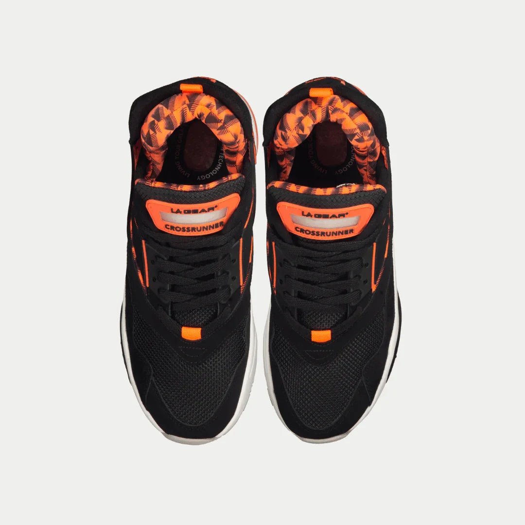 LA Gear Men's Turbo Light - Up Mid | Black x Neon Red - Willow & Luna